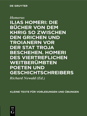 cover image of Ilias Homeri